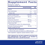 Ingredients: Psyllium powder, Flax, L-Glutamine, Aloe vera, Chlorella