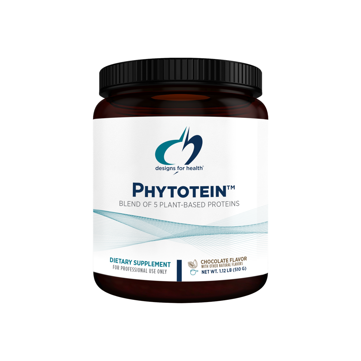 A supplement container of Phytotein™ Chocolate (Discontinued) by Designs for Health - USA