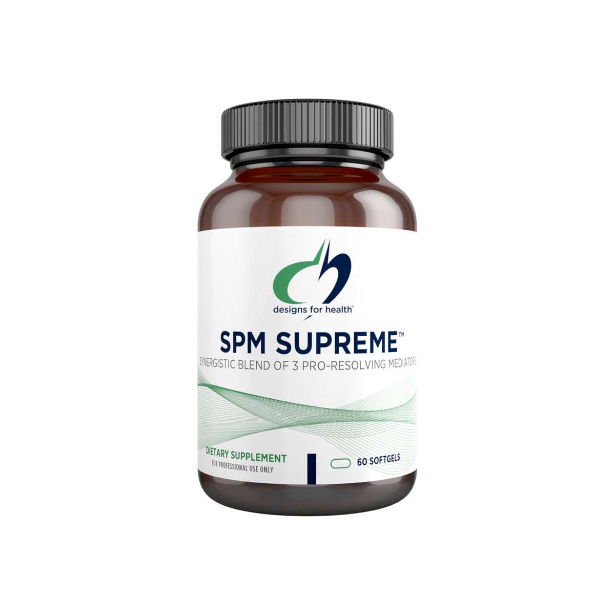A supplement container of SPM Supreme™ by Designs for Health - USA