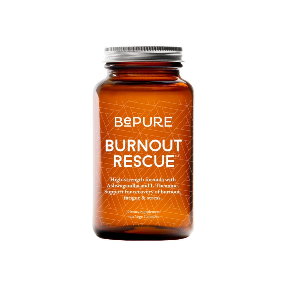 A supplement container of Burnout Rescue 120c by Be Pure