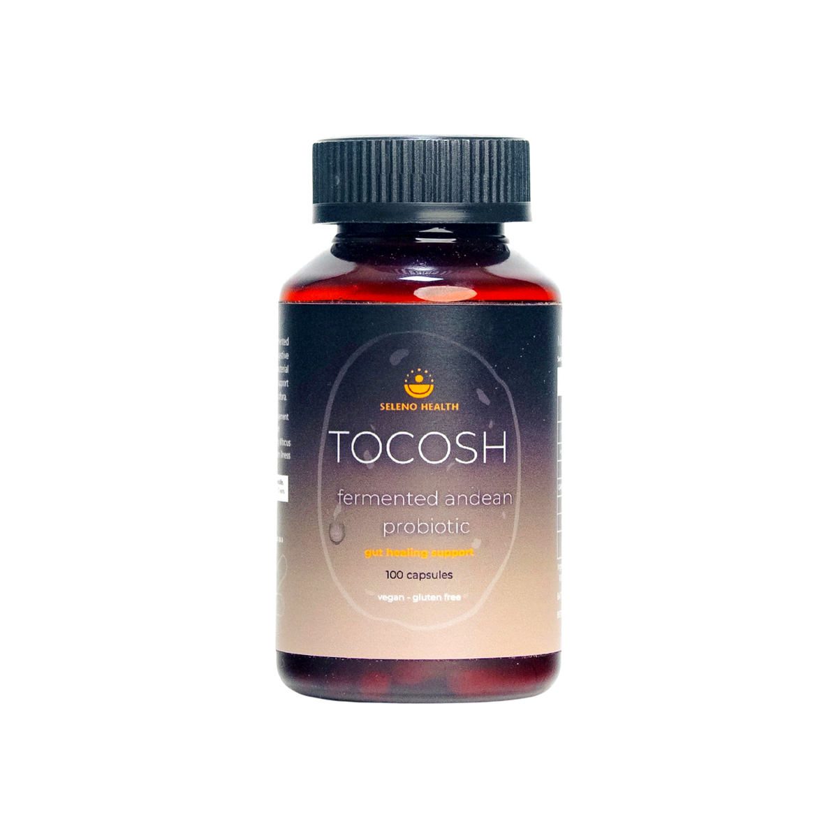A supplement container of Tocosh by Seleno Health (Retail)