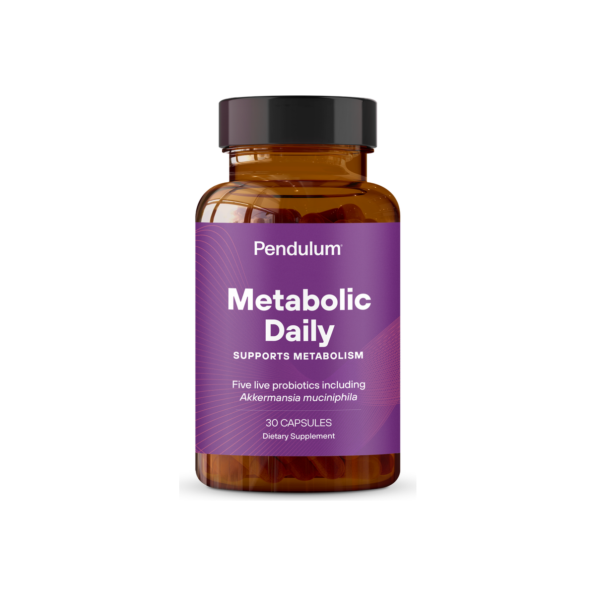 A supplement container of Metabolic Daily by Pendulum