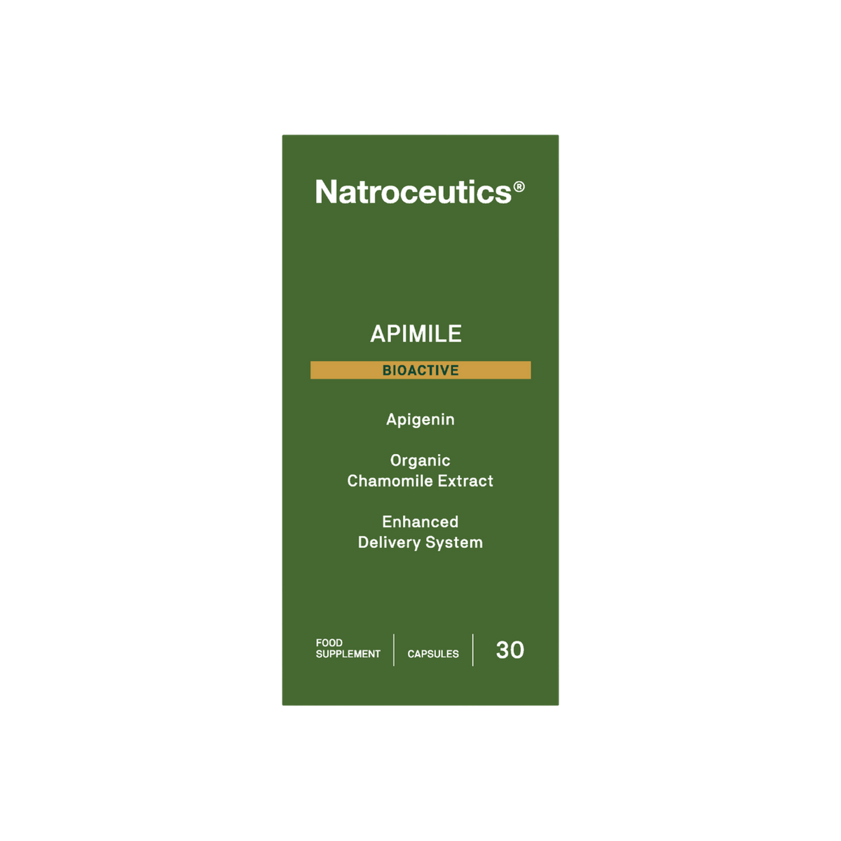 A supplement container of Apimile BioActive by Natroceutics