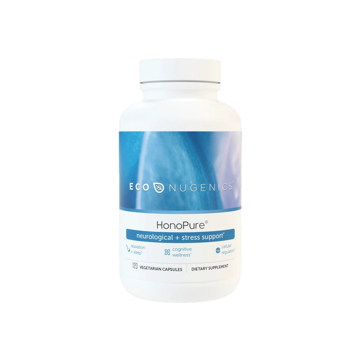 A supplement container of HonoPure (120 Capsules) by EcoNugenics