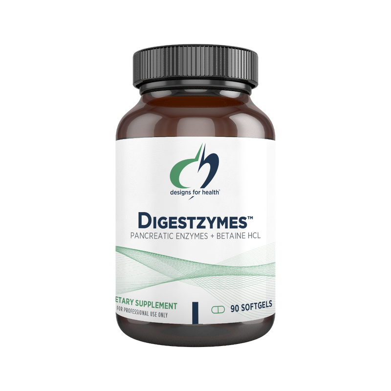 Digestzymes pancreatic white supplement bottle enzymes+Betaine HCL 90 softgels