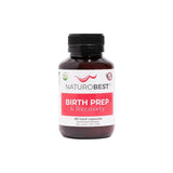 A Supplement container with the name Birth Prep & Recovery by Naturobest.