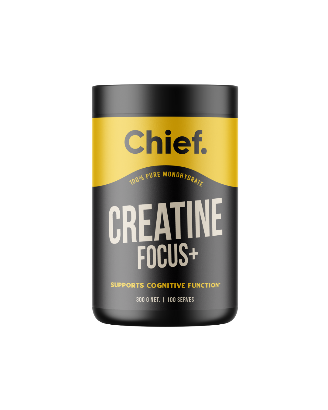 A supplement container of Creatine Focus+ by Chief Nutrition