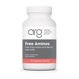 A Supplement container with the name Free Aminos by Allergy Research Group.