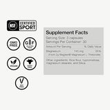 Ingredients: Magnesium 145mg (from 2g Magtein Magnesium L-threonate)