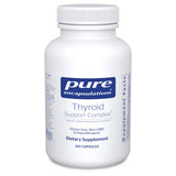 A Supplement container with the name Thyroid Support Complex 120 Caps by Pure Encapsulations.