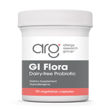 A Supplement container with the name GI Flora by Allergy Research Group.