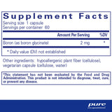 Ingredients: Boron as boron glycinate)