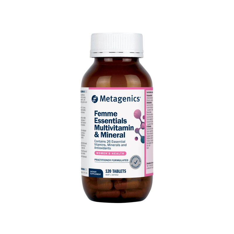 A supplement called Femme Essentials Multivitamin & Mineral by Metagenics.