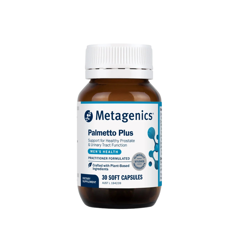 A supplement called Palmetto Plus by Metagenics.