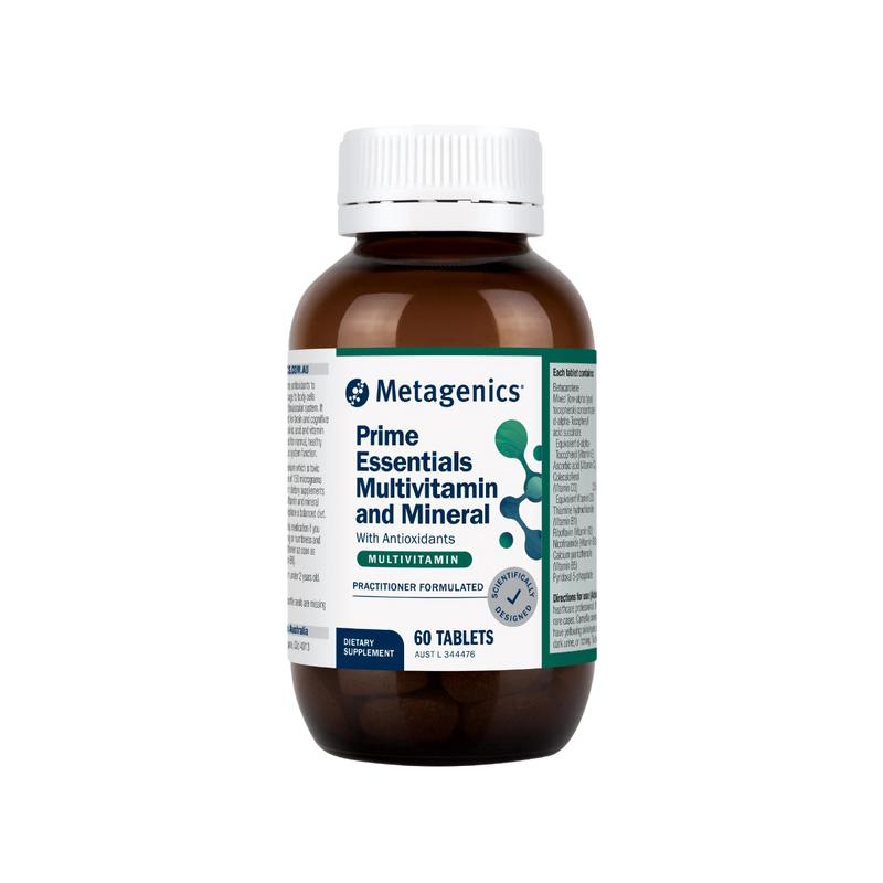 A supplement called Prime Essentials Multivitamin and Mineral by Metagenics.