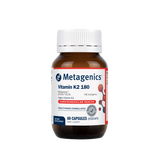 A Supplement container with the name Vitamin K2 180 by Metagenics.