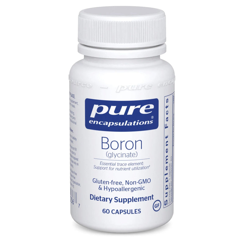 A Supplement container with the name Boron (glycinate) by Pure Encapsulations.