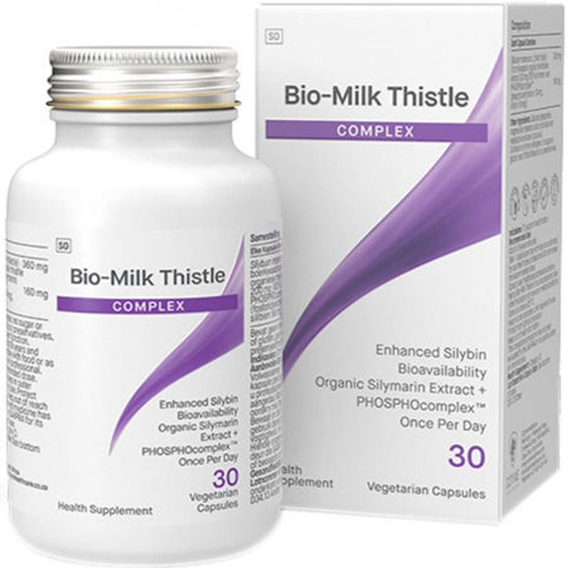 A Supplement container with the name Bio-Milk Thistle Complex by BioMax