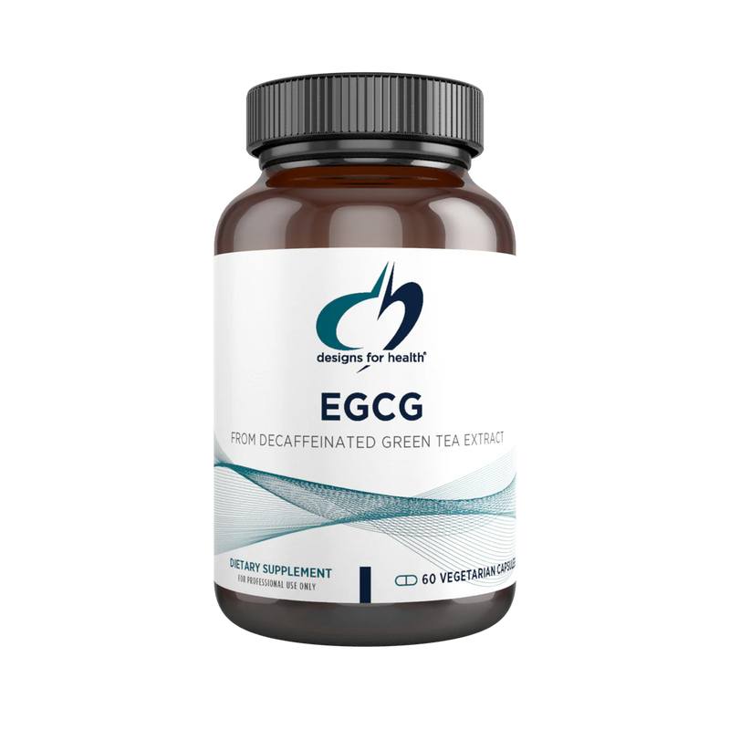 A Supplement container with the name EGCG by Designs for Health.