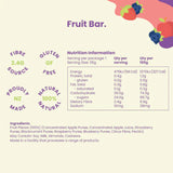 Ingredients: Fruit pieces, Apple Puree, Apple Juice, Strawberry Puree, Blackcurrant Puree, Raspberry Puree, Blueberry Puree, Citrus Fibre, Pectin.