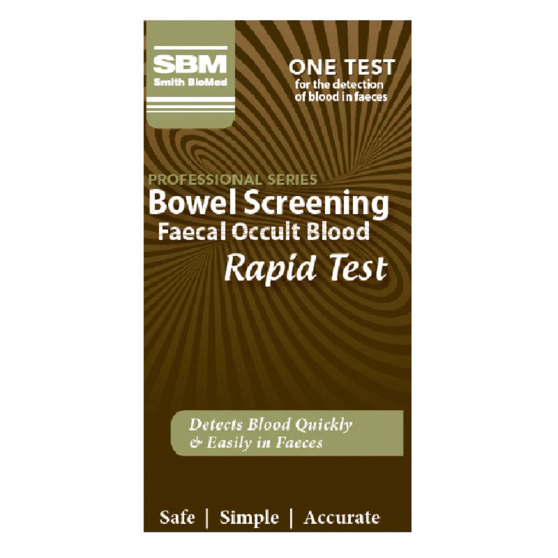 Professional series: Bowel screening Faecal Occult Blood Rapid Test Kit by Smith BioMed