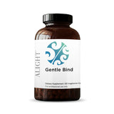Image of a white supplement bottle that says alight gentle bind Dietary supplement 60 vegetarian caps for professional use only