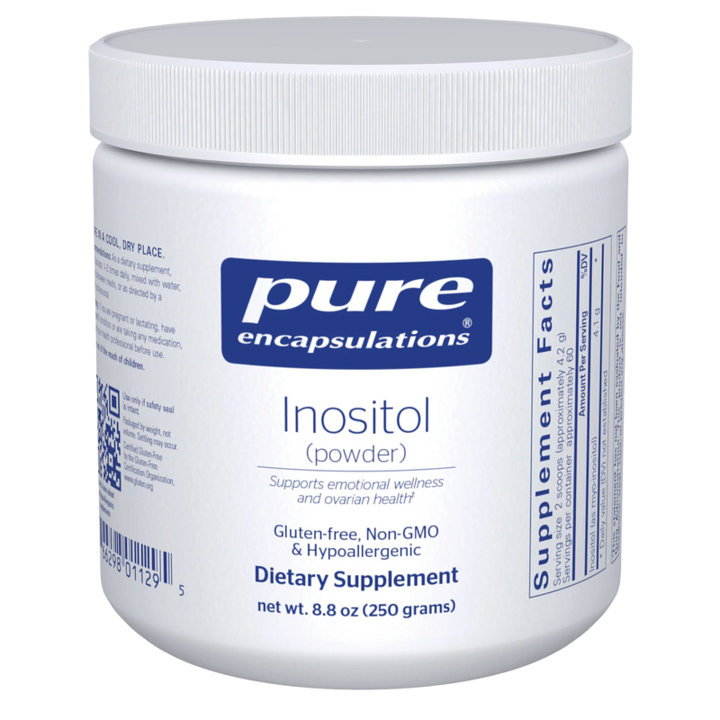 A Supplement container with the name Inositol (Powder) by Pure Encapsulations.