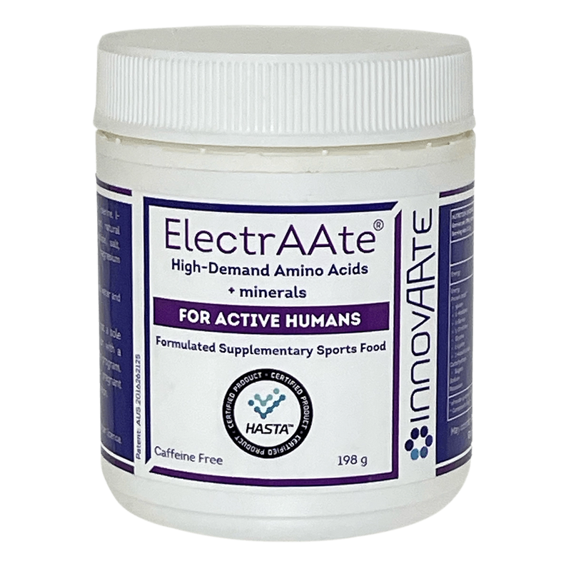 A Supplement container with the name ElectrAAte by InnovAAte.