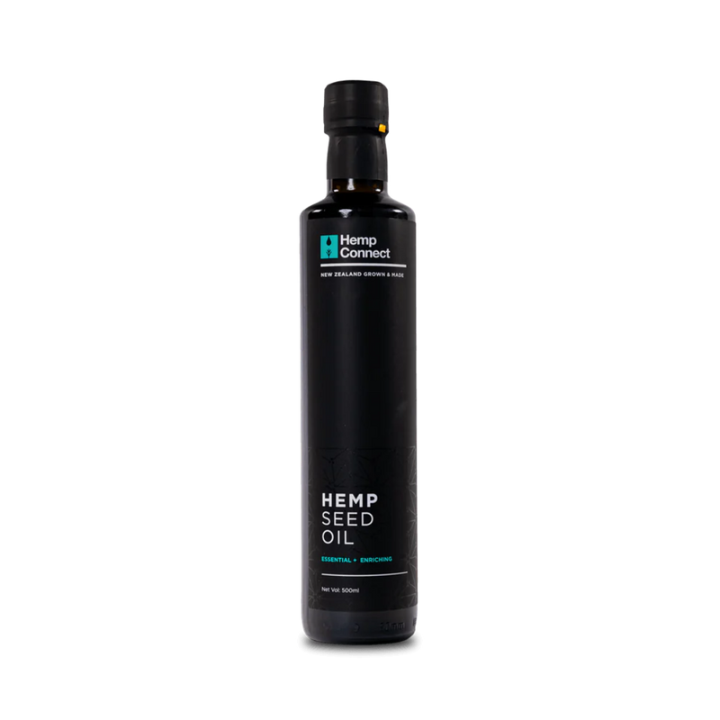 A Supplement container with the name Hemp Seed oil by Hemp Connect.