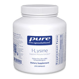 A Supplement container with the name I-Lysine (120 Caps) by Pure Encapsulations.