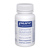 A Supplement container with the name Liposomal Glutathione by Pure Encapsulations.