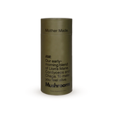 A Supplement container withy the name AM Blend - Mushroom Drink by Mother Made.