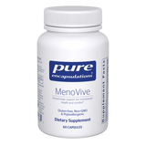 A Supplement container with the name MenoVive by Pure Encapsulations.