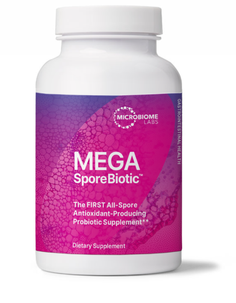 Mega Sporebiotic the first all spore antioxidant producing probiotic supplement dietary supplement microbiome labs