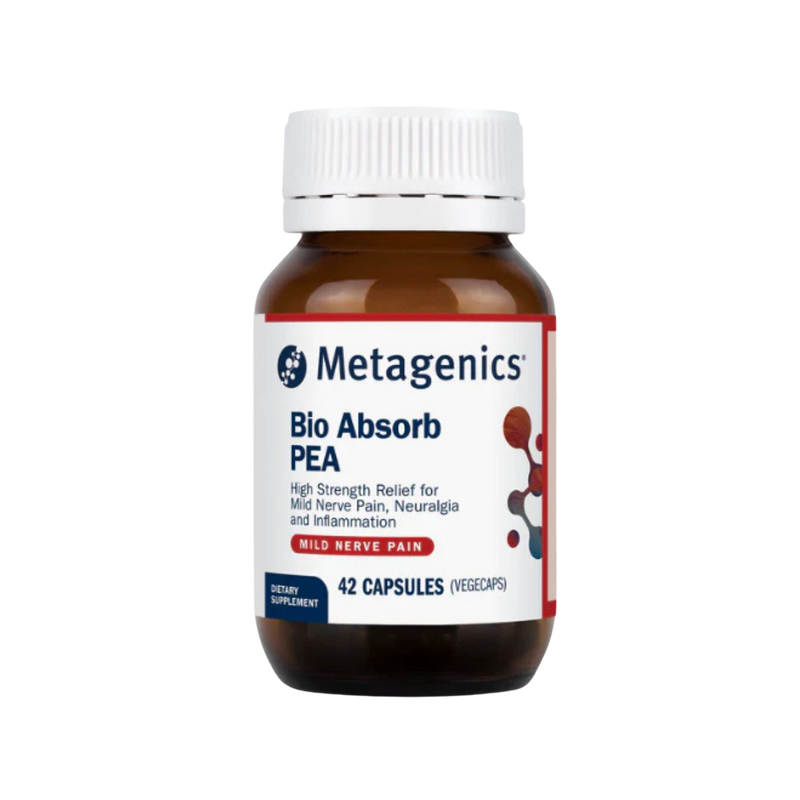 Metagenics BioAbsorb PEA 42 capsules product bottle image.