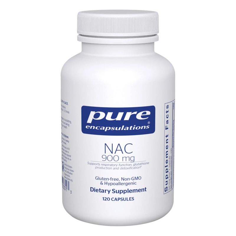 A Supplement container with the name Nac by Pure Encapsulations.