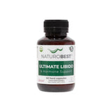 A Supplement container with the name Ultimate Libido & Hormone Support by Naturobest.