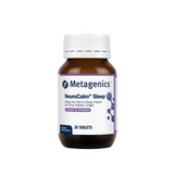 A supplement bottle called NeuroCalm Sleep by Metagenics.