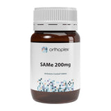 A Supplement container with the name SAMe 200mh by Orthoplex White