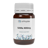 A Supplement container with the name SAMe 400m or 200mg by Orthoplex White