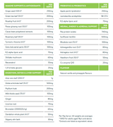 Image of Contents Good Green Vitality 5 x10g sachet. 
Grape seed, Green tea leaf, Rosehip fruit, Panax ginseng root, Cacao bean polyphenol extracts, Rosemary leaf, Turmeric rhizome, Gotu kola aerial parts, R,S alpha-lipoic acid, Shiitake mushroom, Resveratrol, 1,3/1,6 beta-glucans, 
Apple pectin (prebiotic), Lactobacillus acidophilus 5B CFU, alpha-lipoic acid, Pea protein isolate, Sunflower lecithin Rhodiola root, Ashwagandha root, Astragalus root, Hawthorn fruit, Co-enzyme Q10, Aloe vera leaf (200:1)