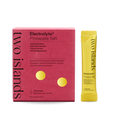 A Supplement container with the name Pineapple Salt by Two Islands.