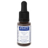 A Supplement container with the name Vitamin D3 (vegan) Liquid (1000IU) by Pure Encapsulations.