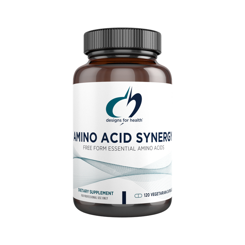 Image of supplement bottle with amino acids from Designs for Health