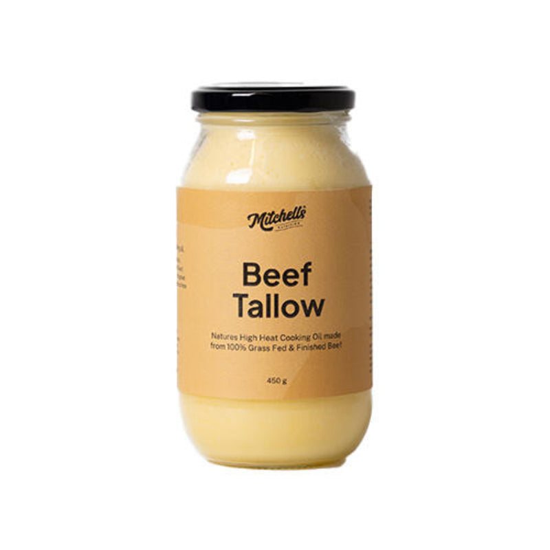 A Supplement Pouch with the name Beef Tallow by Mitchell's Nutrition.