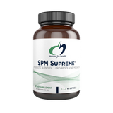 Supplement bottle labeled 'SPM Supreme' by Designs for Health on a white background