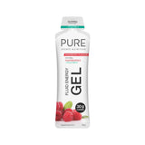 A Supplement container with the name Fluid Energy Gel (Raspberry flavour with real Raspberries + 30g Caffeine and 30g Carbs) by pure Sports Nutrition.