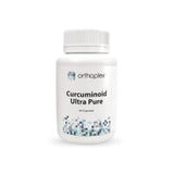 A Supplement container with the name Curcuminoid Ultra Pure by Orthoplex.