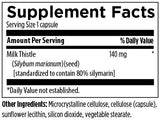 Ingredients list: milk thistle, silybum marianum seed, microcrystalline cellulose, cellulose (capsule), sunflower lecithin, silicon dioxide, vegetable stearate.