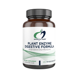 A Supplement container with the name Plant Enzyme Digestive Formula by Designs for Health.